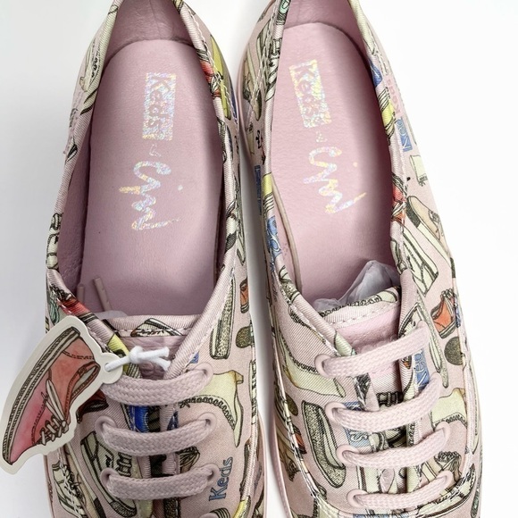 NEW Keds X CJW Collab Lilac Shoe Print Champion Sneakers US 7 - Picture 7 of 8